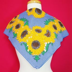 Vintage 80s Sunflower Bandana